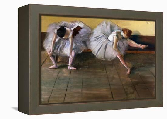 Dancers by Edgar Degas-Geoffrey Clements-Framed Premier Image Canvas