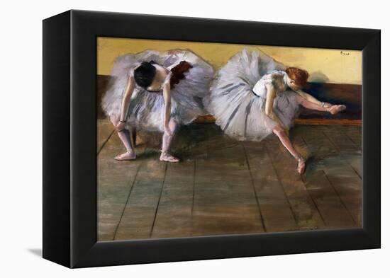 Dancers by Edgar Degas-Geoffrey Clements-Framed Premier Image Canvas