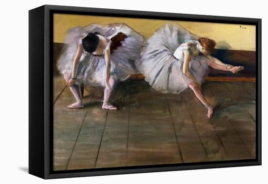 Dancers by Edgar Degas-Geoffrey Clements-Framed Premier Image Canvas