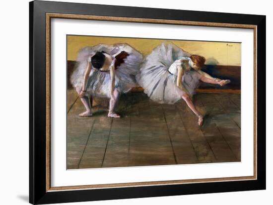 Dancers by Edgar Degas-Geoffrey Clements-Framed Giclee Print