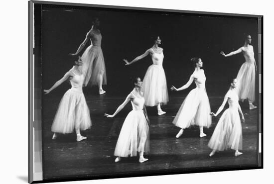 Dancers from the Corps de Ballet in the New York City Ballet Production of Seremade-Gjon Mili-Mounted Photographic Print