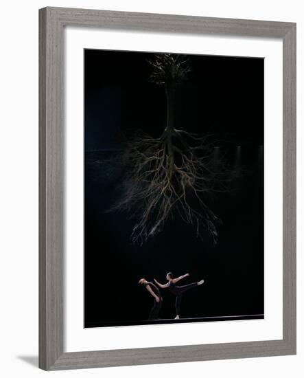 Dancers from the Dutch Dance Theatre Perform During Dress Rehearsal in the Bulgarian Capital Sofia-null-Framed Photographic Print