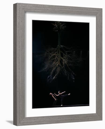 Dancers from the Dutch Dance Theatre Perform During Dress Rehearsal in the Bulgarian Capital Sofia-null-Framed Photographic Print