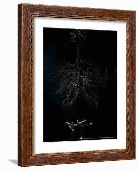 Dancers from the Dutch Dance Theatre Perform During Dress Rehearsal in the Bulgarian Capital Sofia-null-Framed Photographic Print