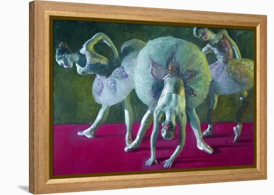 Dancers Green and Rose-John Asaro-Framed Premier Image Canvas