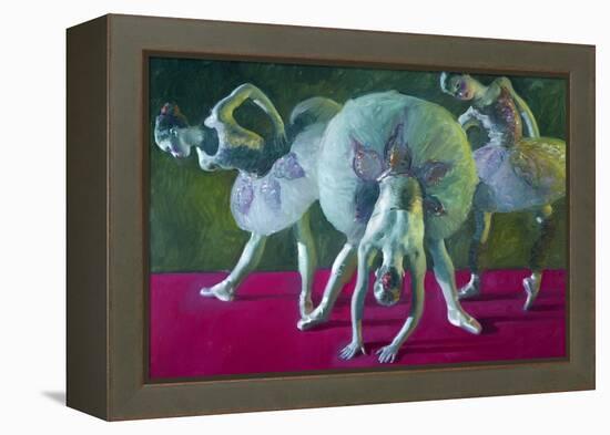 Dancers Green and Rose-John Asaro-Framed Premier Image Canvas