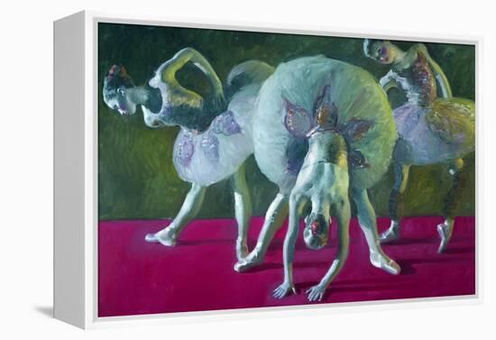 Dancers Green and Rose-John Asaro-Framed Premier Image Canvas