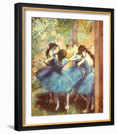 Dancers in Blue, c.1895-Edgar Degas-Framed Art Print