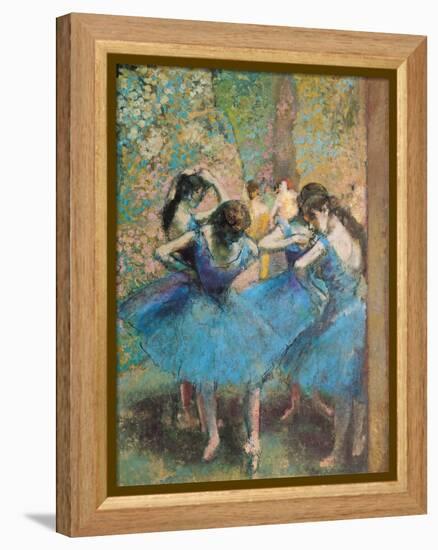 Dancers in Blue, c.1895-Edgar Degas-Framed Premier Image Canvas