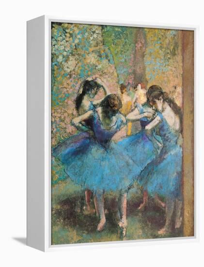 Dancers in Blue, c.1895-Edgar Degas-Framed Premier Image Canvas