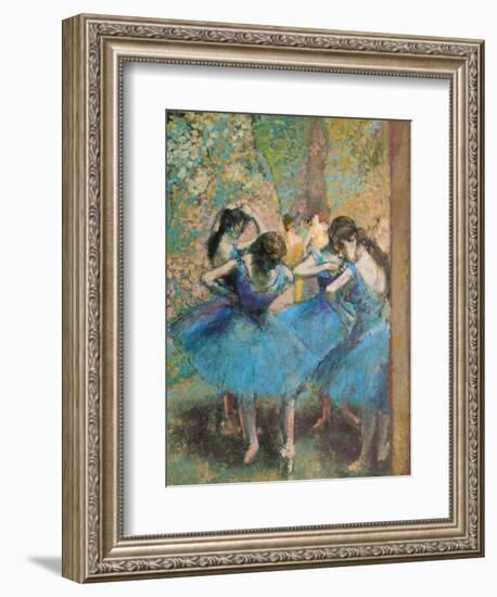 Dancers in Blue, c.1895-Edgar Degas-Framed Premium Giclee Print