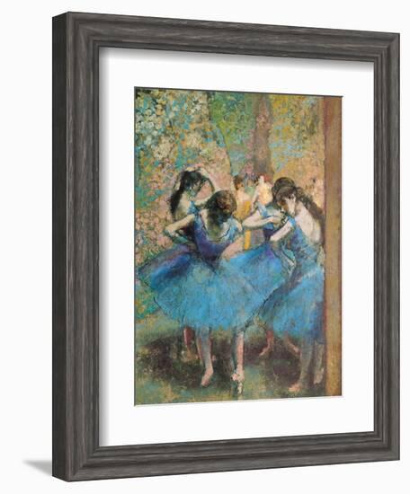 Dancers in Blue, c.1895-Edgar Degas-Framed Premium Giclee Print