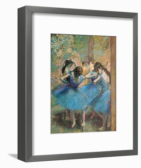 Dancers in Blue, c.1895-Edgar Degas-Framed Premium Giclee Print