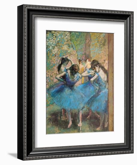 Dancers in Blue, c.1895-Edgar Degas-Framed Premium Giclee Print