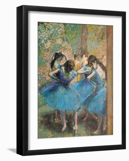 Dancers in Blue, c.1895-Edgar Degas-Framed Premium Giclee Print