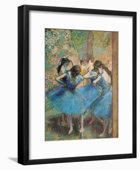 Dancers in Blue, c.1895-Edgar Degas-Framed Giclee Print