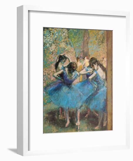 Dancers in Blue, c.1895-Edgar Degas-Framed Giclee Print