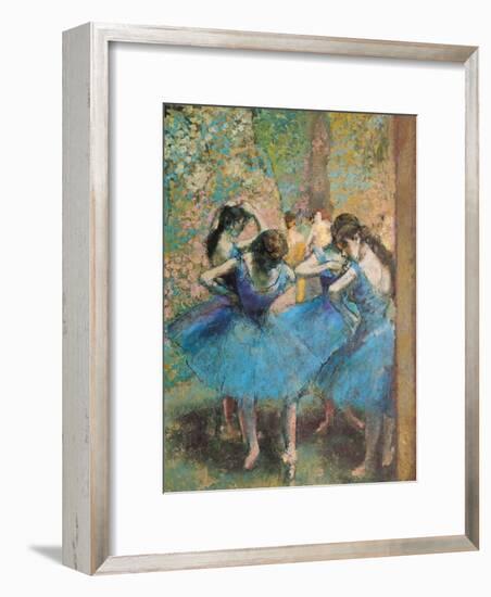 Dancers in Blue, c.1895-Edgar Degas-Framed Giclee Print