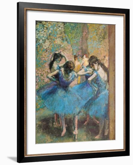 Dancers in Blue, c.1895-Edgar Degas-Framed Giclee Print