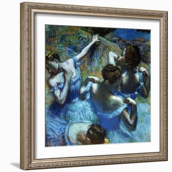 Dancers in Blue, C1898-Edgar Degas-Framed Giclee Print