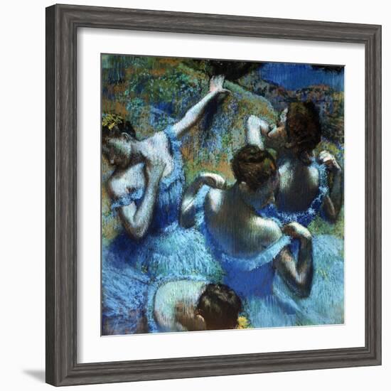 Dancers in Blue, C1898-Edgar Degas-Framed Giclee Print