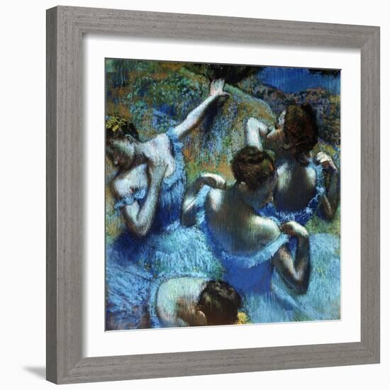 Dancers in Blue, C1898-Edgar Degas-Framed Giclee Print