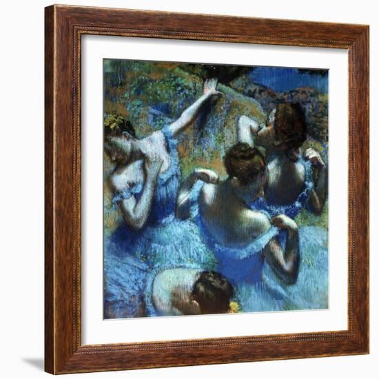 Dancers in Blue, C1898-Edgar Degas-Framed Giclee Print