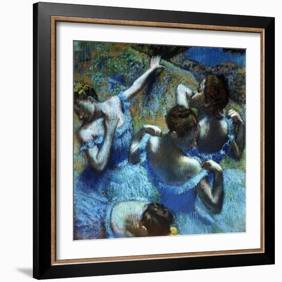 Dancers in Blue, C1898-Edgar Degas-Framed Giclee Print