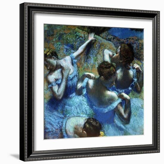 Dancers in Blue, C1898-Edgar Degas-Framed Giclee Print