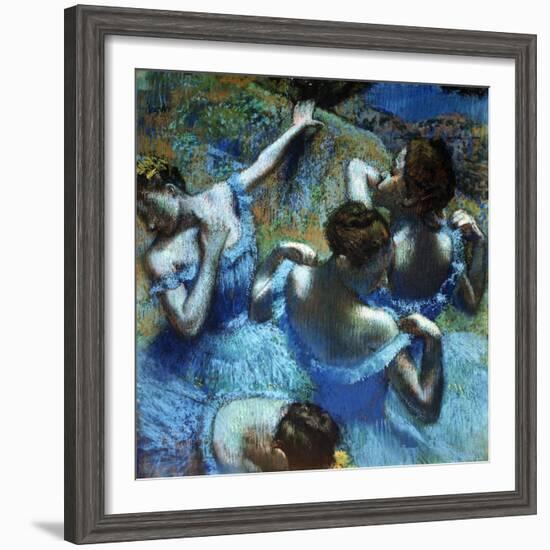 Dancers in Blue, C1898-Edgar Degas-Framed Giclee Print