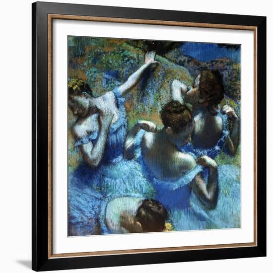 Dancers in Blue, C1898-Edgar Degas-Framed Giclee Print