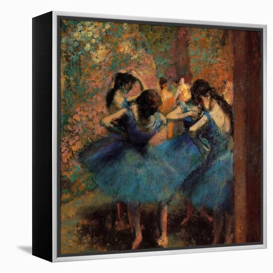 Dancers in Blue (Danseuses Bleues)-Edgar Degas-Framed Premier Image Canvas