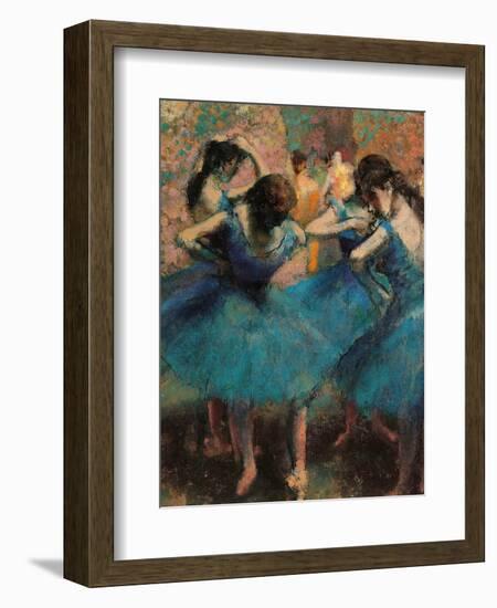 Dancers in Blue (Danseuses Bleues)-Edgar Degas-Framed Giclee Print