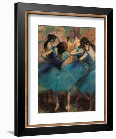 Dancers in Blue (Danseuses Bleues)-Edgar Degas-Framed Giclee Print