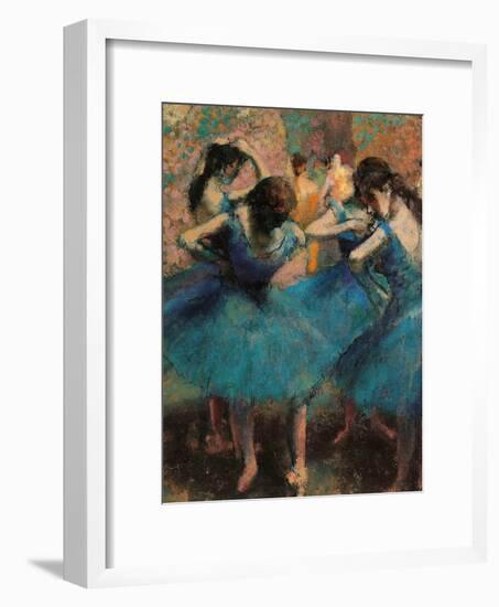 Dancers in Blue (Danseuses Bleues)-Edgar Degas-Framed Giclee Print