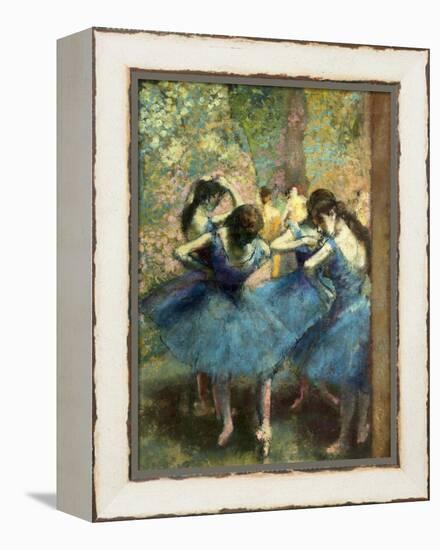 Dancers in Blue-Edgar Degas-Framed Stretched Canvas