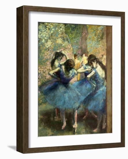 Dancers in Blue-Edgar Degas-Framed Art Print