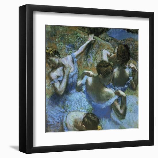 Dancers in Blue-Edgar Degas-Framed Art Print