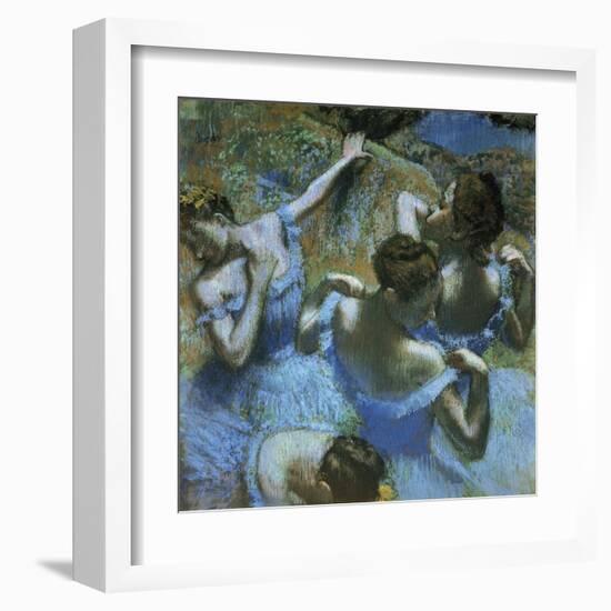 Dancers in Blue-Edgar Degas-Framed Art Print