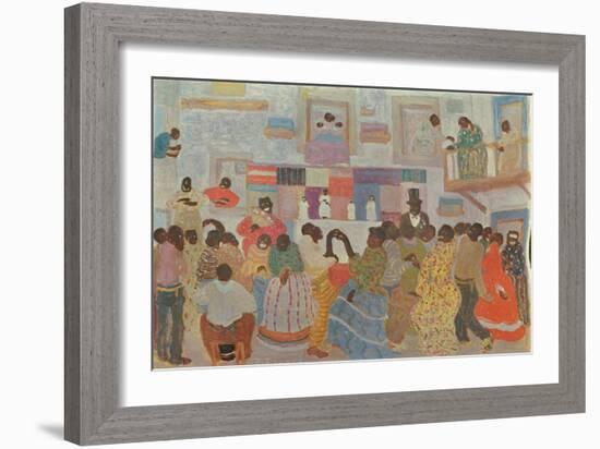 Dancers in Haiti (Oil on Canvas)-Pedro Figari-Framed Giclee Print