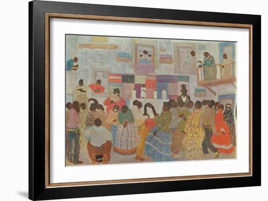 Dancers in Haiti (Oil on Canvas)-Pedro Figari-Framed Giclee Print