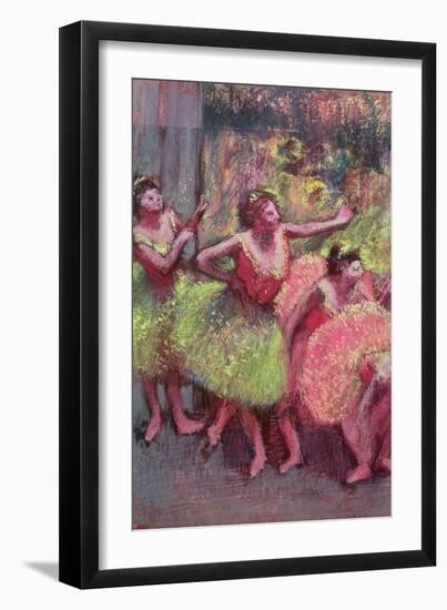 Dancers in Lemon and Pink-Edgar Degas-Framed Giclee Print