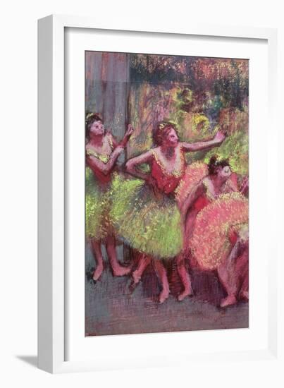 Dancers in Lemon and Pink-Edgar Degas-Framed Giclee Print