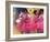 Dancers in Pink, Between the Scenes-Edgar Degas-Framed Premium Giclee Print