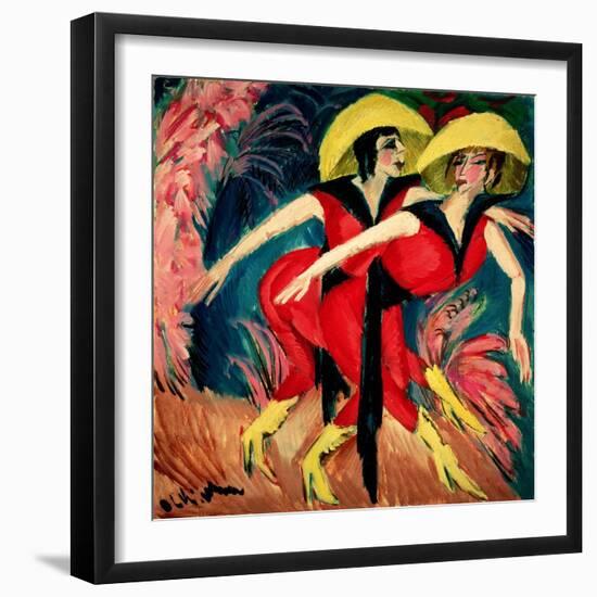 Dancers in Red, 1914-Ernst Ludwig Kirchner-Framed Giclee Print