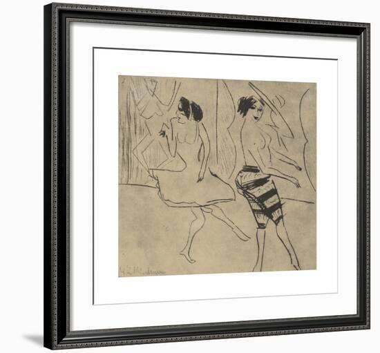 Dancers in Studio-Ernst Ludwig Kirchner-Framed Premium Giclee Print