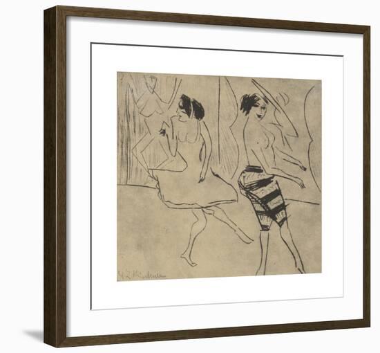 Dancers in Studio-Ernst Ludwig Kirchner-Framed Premium Giclee Print