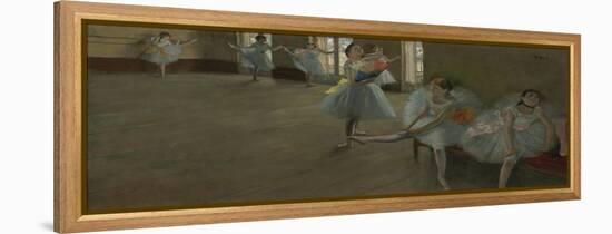 Dancers in the Classroom, C.1880 (Oil on Canvas)-Edgar Degas-Framed Premier Image Canvas