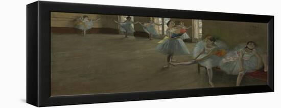 Dancers in the Classroom, C.1880 (Oil on Canvas)-Edgar Degas-Framed Premier Image Canvas