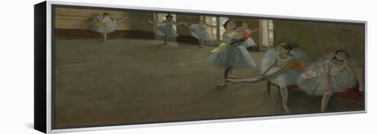 Dancers in the Classroom, C.1880 (Oil on Canvas)-Edgar Degas-Framed Premier Image Canvas